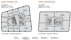 上海鸿寿坊商务楼整层平面图