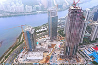 珠海高楼华发广场已日渐成型！高250米！加速推进，2023年全面建成
