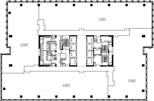 天山路1737号商务楼平面图