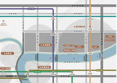 中交滨江广场的多维立体交通图