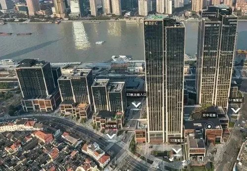上海外滩旁的高楼大厦，BFC外滩金融中心办公楼招租！
