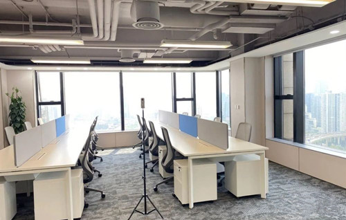 虹口区北外滩上海白玉兰广场450平一线江景房出租