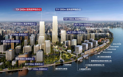 绿地外滩中心商务楼楼栋分布图