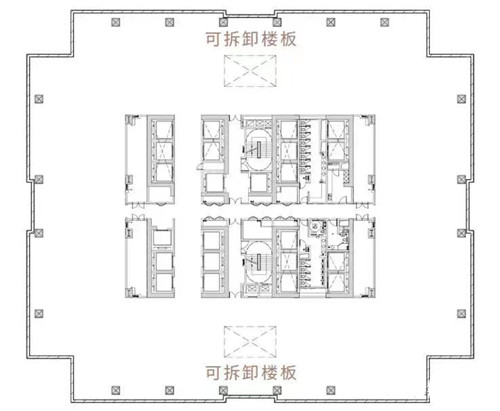 友邦金融中心写字楼平面图