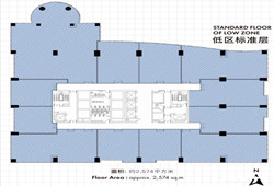 瑞安广场办公楼平面户型图