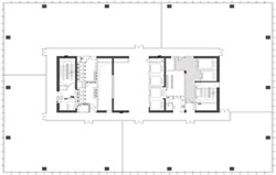 天目西路99号办公楼平面户型图