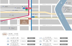 淮海中路8号商务楼交通指引图