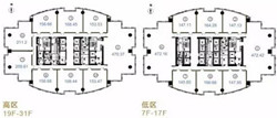 徐家汇路618号写字楼户型图