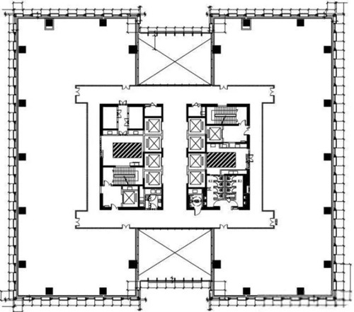 银城路117号商务楼户型平面图