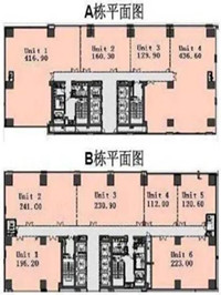 西江湾路388号办公楼户型平面图