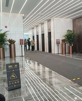 南京西路758号写字楼大堂实景图
