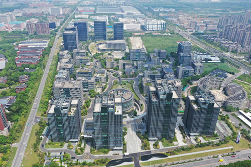 东方美谷大道商务楼盘鸟瞰图