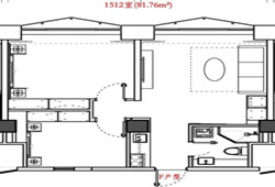 上海静安长安路1001号公寓户型图