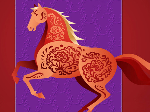 新年，上海静安嘉里中心“剪”到一匹天马