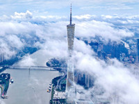 广州塔外观实景图