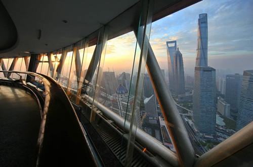 上海中心大厦观景台图片