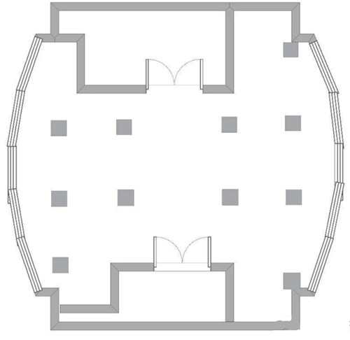 南京西路128号写字楼整层平面图