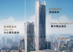 徐家汇中心楼盘鸟瞰效果图