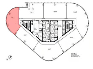 上海中建大厦商务楼平面图 