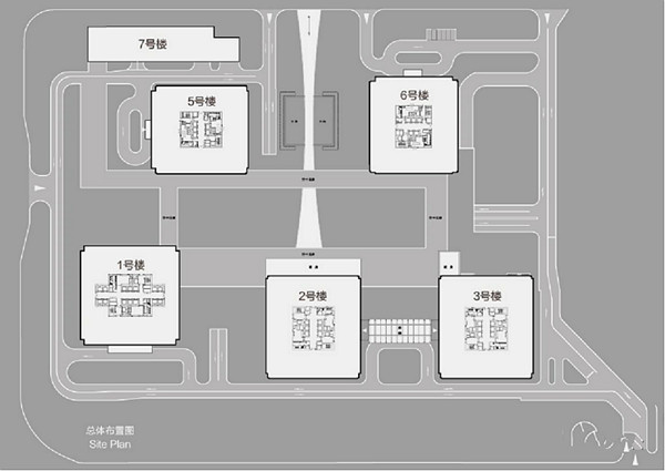 浦东写字楼 - 项目楼栋分布图
