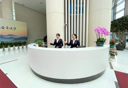 虹口建工大厦写字楼大堂实景图