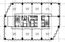 岚皋路567号商务楼平面户型图