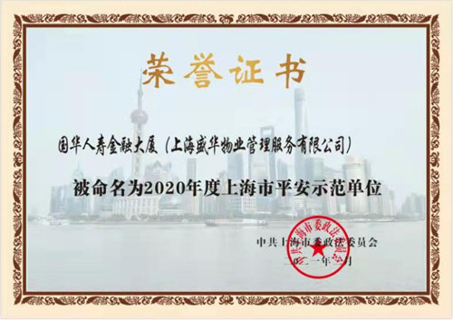 项目荣誉荣誉证书实拍图