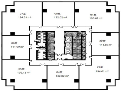 吴江路31号商务楼平面户型图