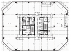 中铁中环时代广场写字楼平面户型图